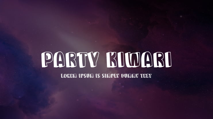 Party Kiwari Font