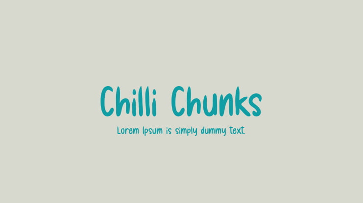 Chilli Chunks Font