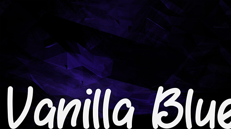 Vanilla Blue Font