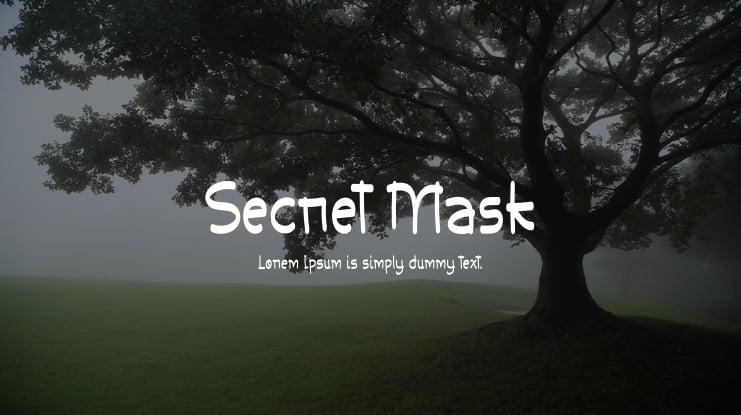 Secret Mask Font