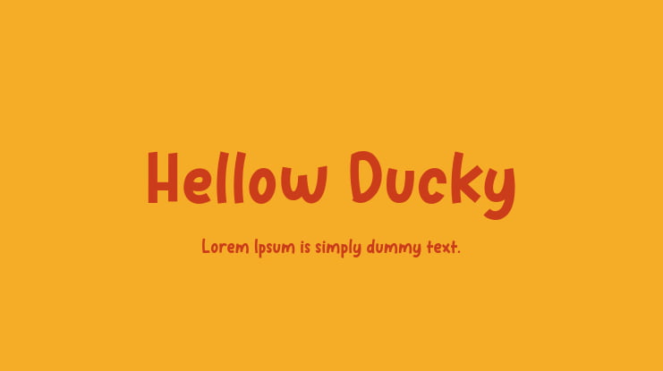 Hellow Ducky Font