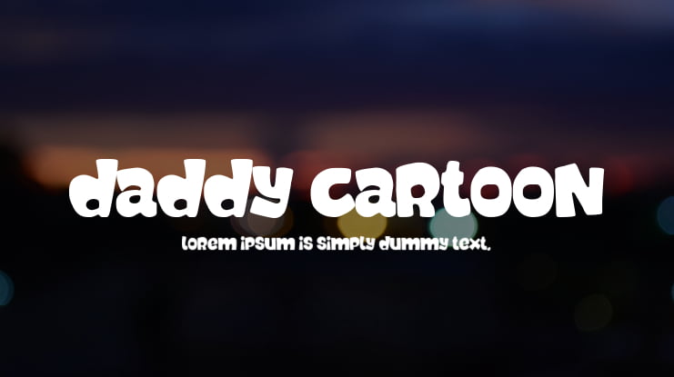 Daddy Cartoon Font