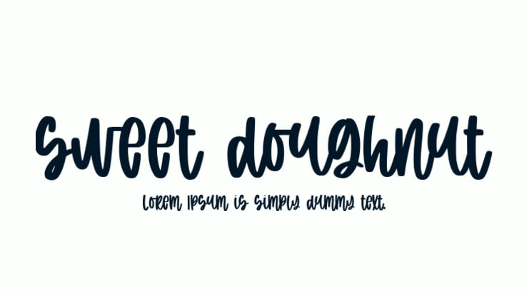 sweet doughnut Font