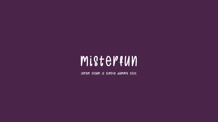 Misterfun Font