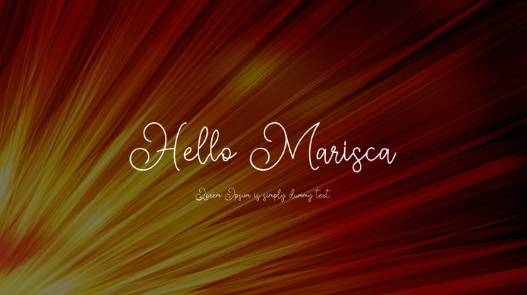 Hello Marisca Font Family
