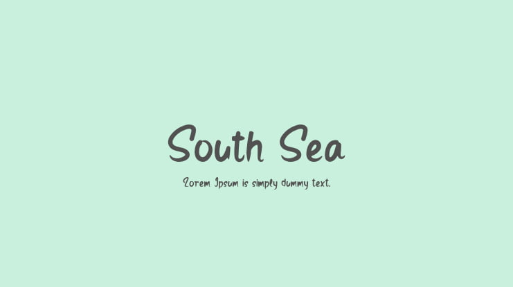 South Sea Font