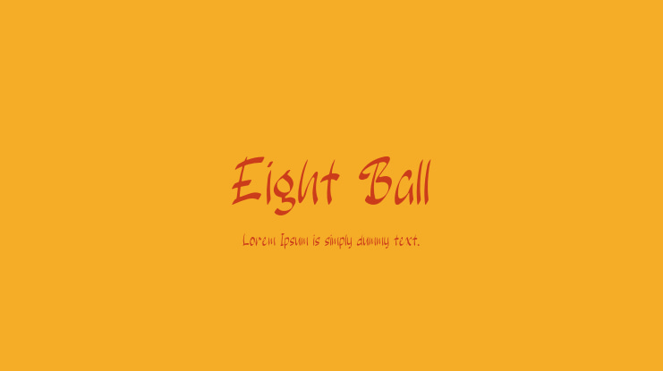 Eight Ball Font