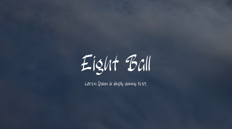 Eight Ball Font