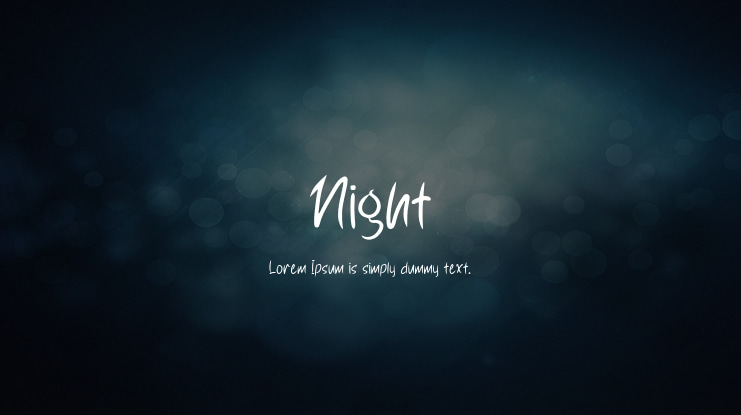 Night Font