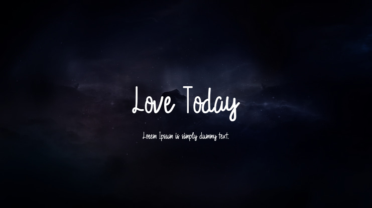 Love Today Font