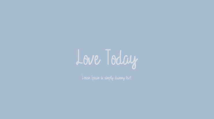 Love Today Font