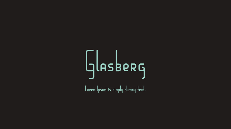 Glasberg Font