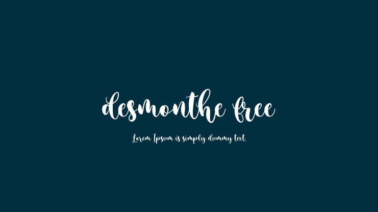 desmonthe free Font