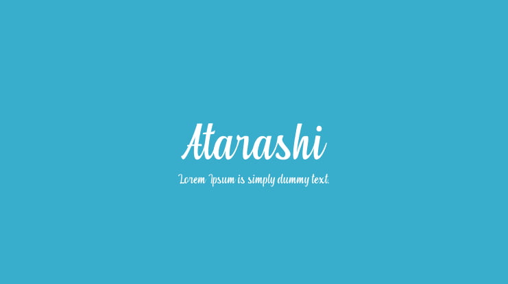 Atarashi Font