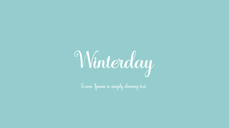 Winterday Font