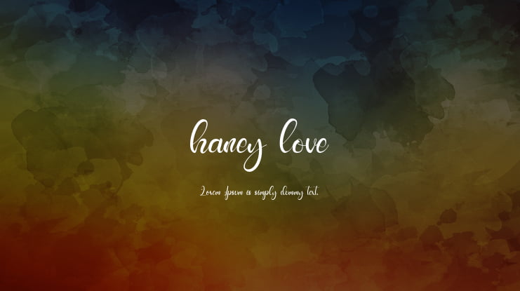 haney love Font