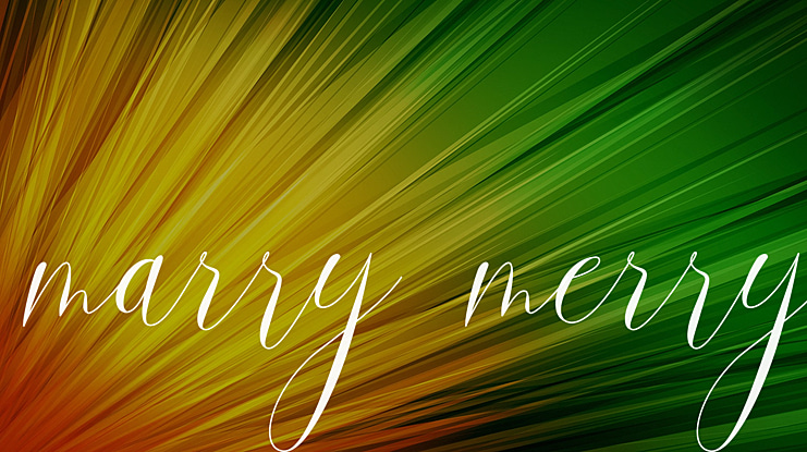 marry merry Font