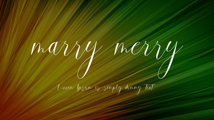 marry merry Font