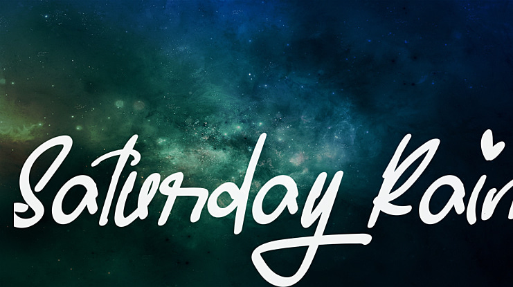 Saturday Rain Font