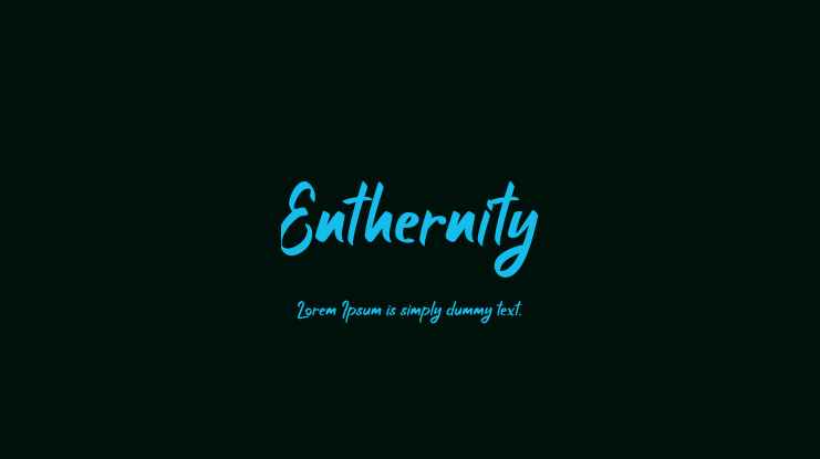 Enthernity Font