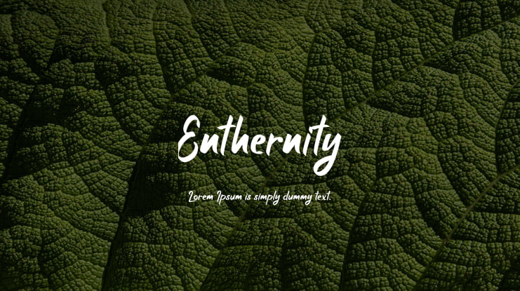 Enthernity Font