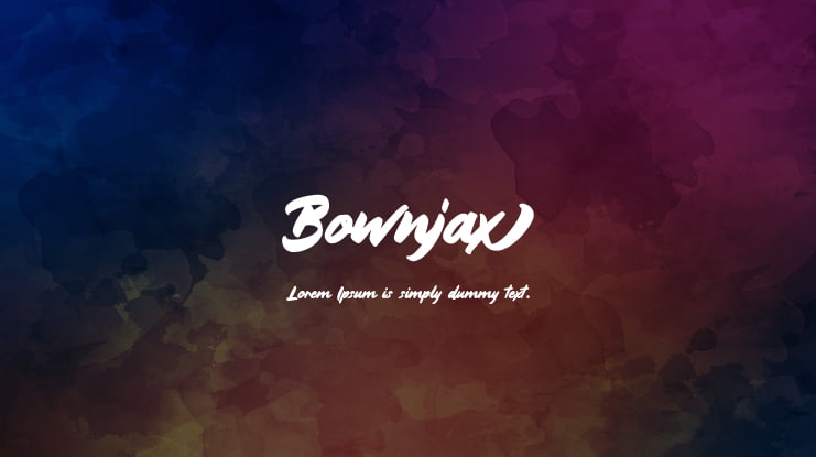 Bownjax Font