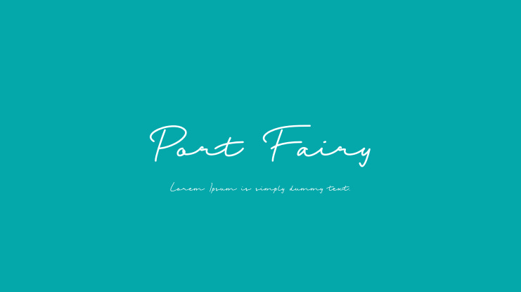 Port Fairy Font