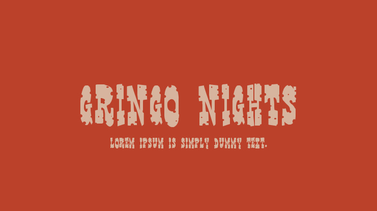 Gringo Nights Font