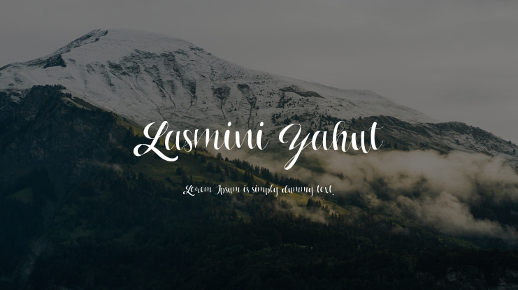 Lasmini Yahut Font