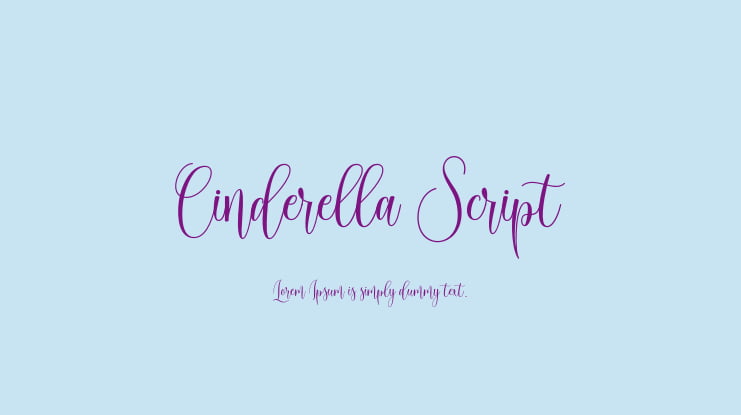 Cinderella Script Font
