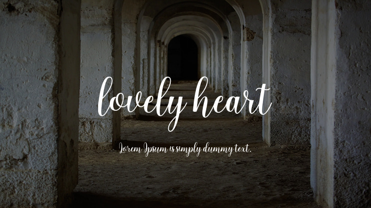lovely heart Font