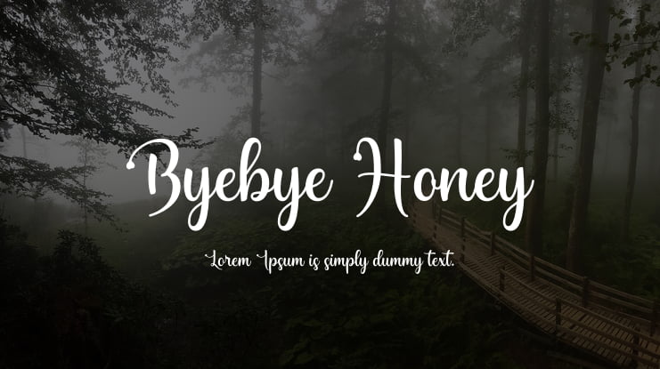 Byebye Honey Font