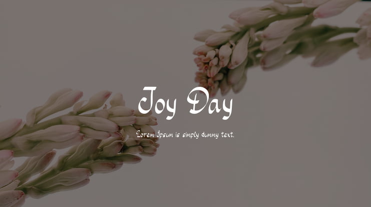Joy Day Font
