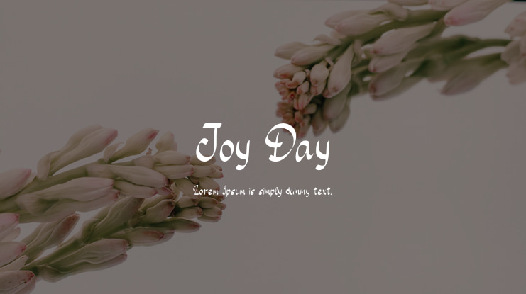 Joy Day Font
