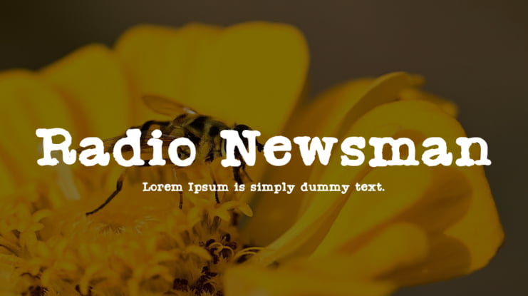 Radio Newsman Font