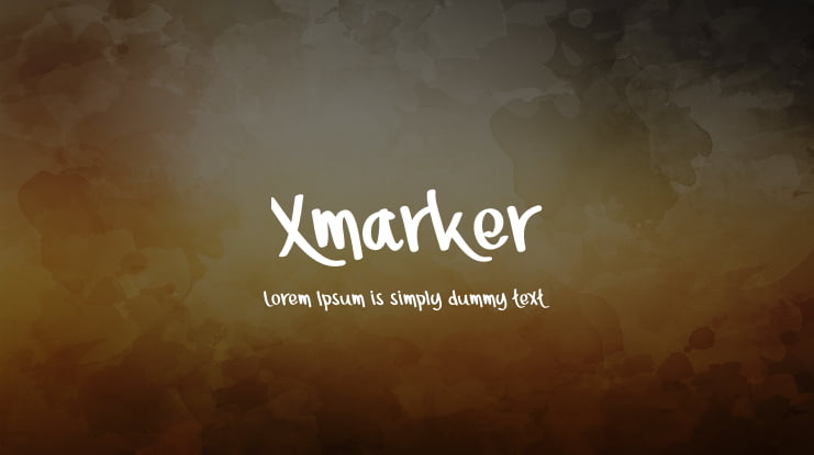 Xmarker Font