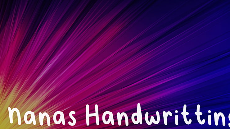 Nanas Handwritting Font