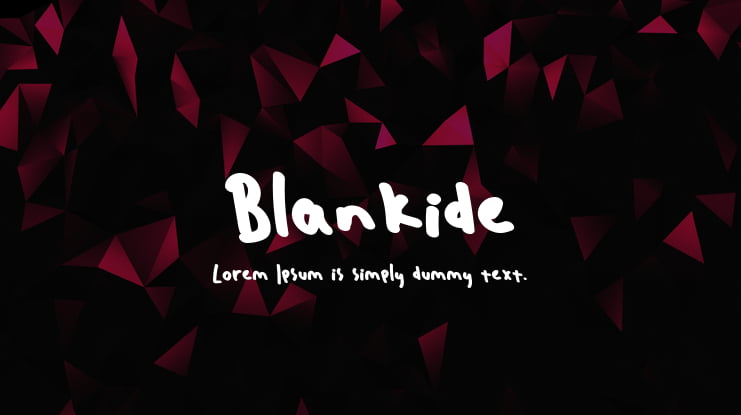 Blankide Font