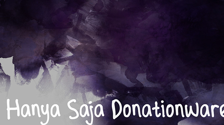 Hanya Saja Donationware Font