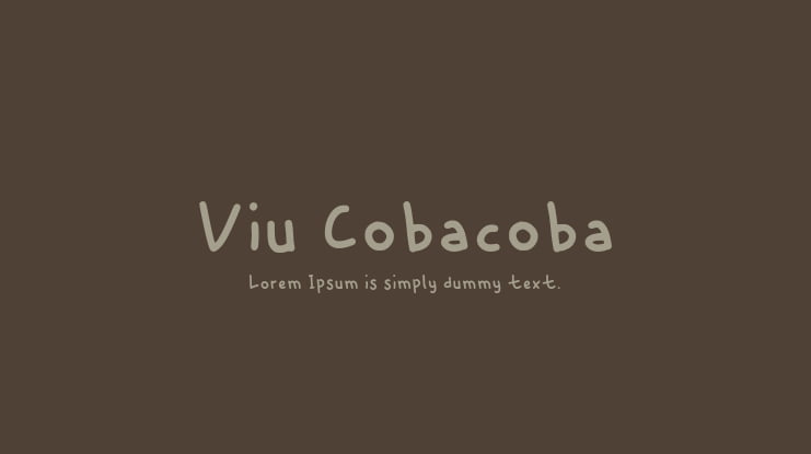 Viu Cobacoba Font