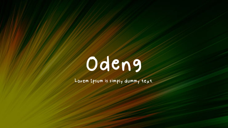 Odeng Font