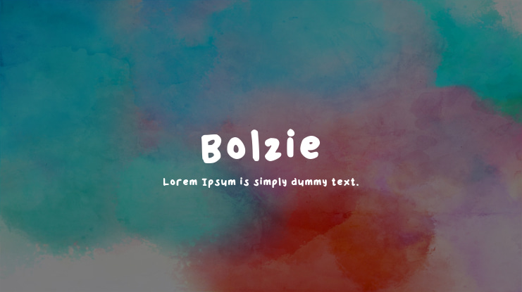 Bolzie Font