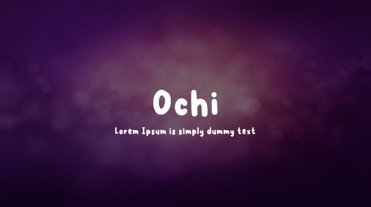 Ochi Font