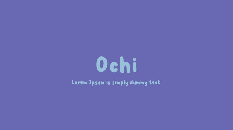 Ochi Font