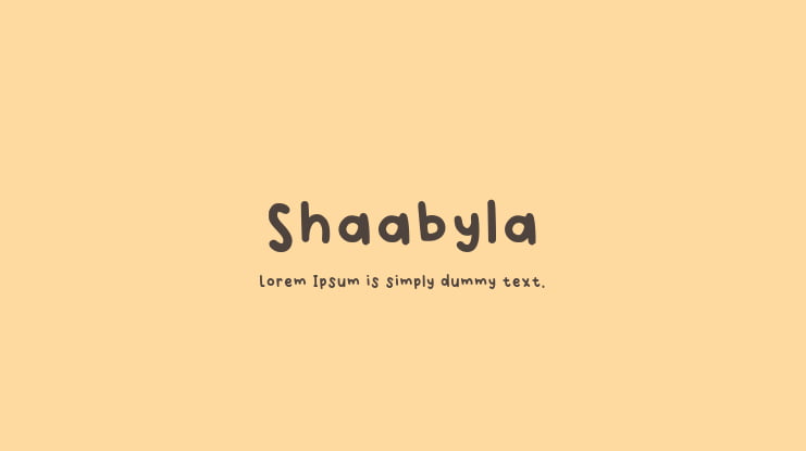 Shaabyla Font