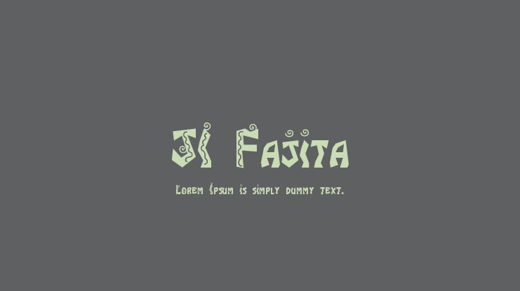 JI Fajita Font