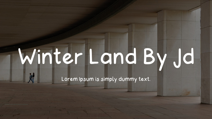 Winter Land By Jd Font