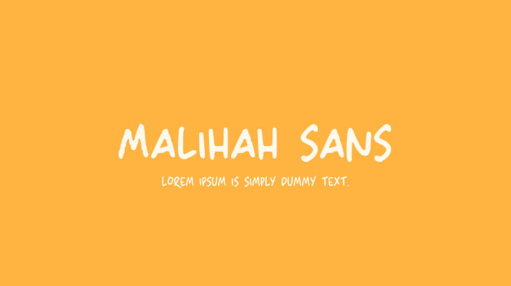 Malihah Sans Font