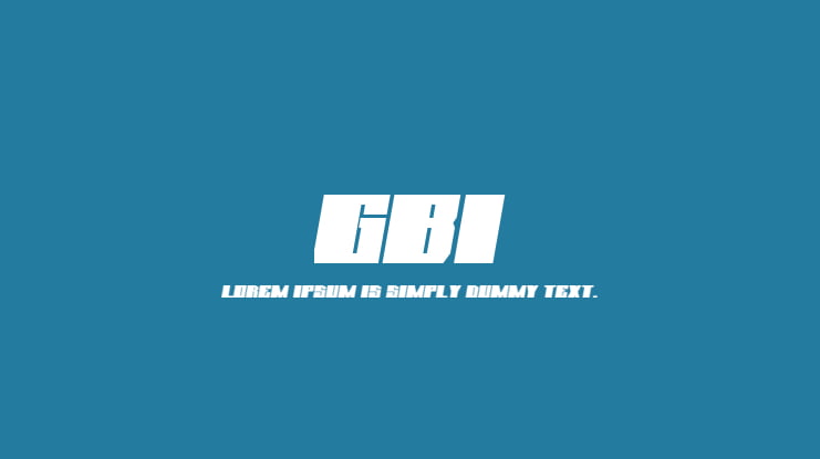 GBI Font