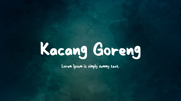 Kacang Goreng Font